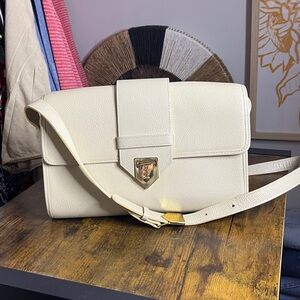 Yves Saint Laurent Vintage Cream Leather Bag